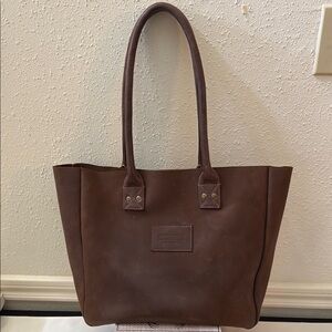 Brown Leather Tote Bag Parker Clay